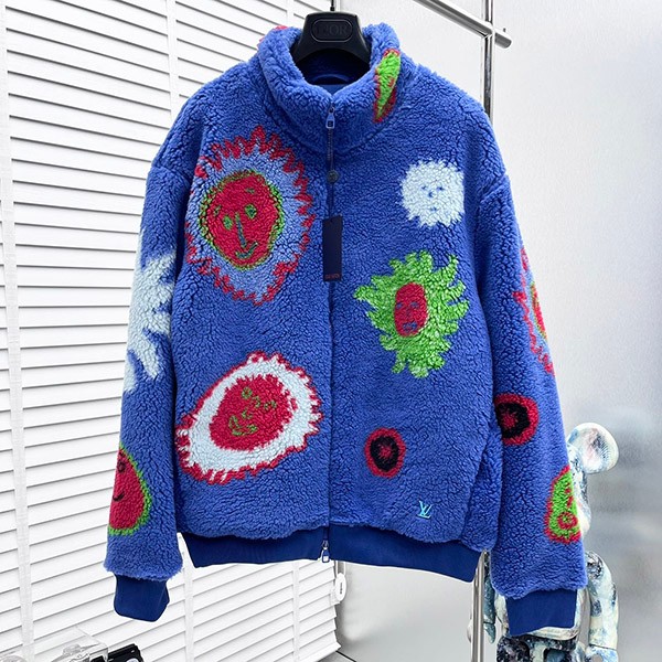 LV × YK 本物 フェイスジップフリースブルゾン 1AB6WZ