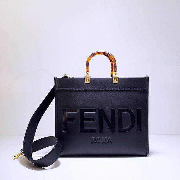 希少フェンディ 本物 サンシャイン ロゴ ショッピング トートバッグ few02431