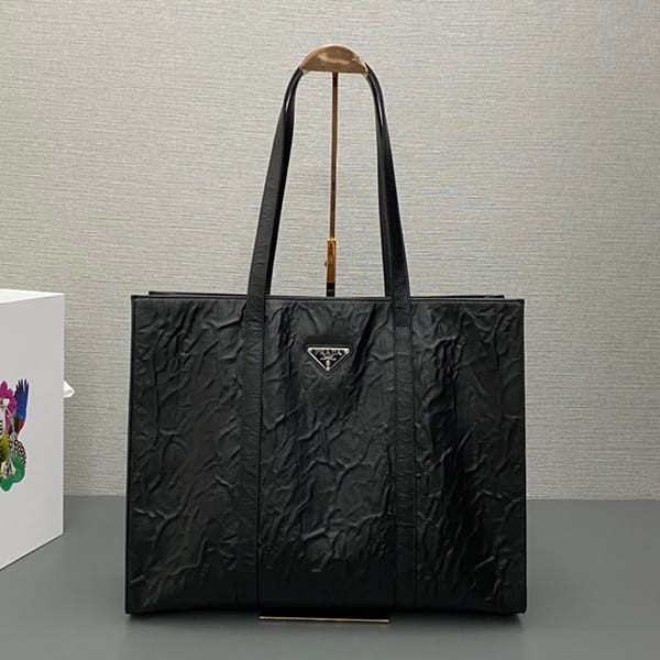 希少プラダ アンティーク ナッパ ラージ トートバッグ 本物 1BG460