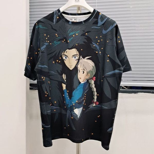 確保済みロエベ Tシャツ 本物ハウルの動く城 ヒン Tシャツ lou04968