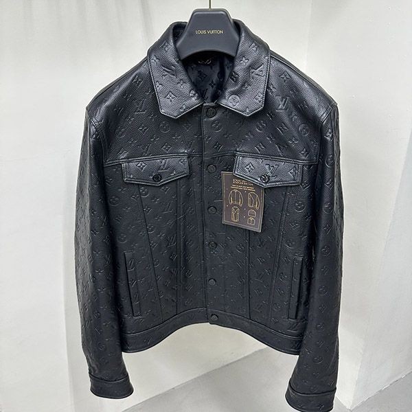 ルイヴィトン レザーボクシージャケット 本物 vue31525