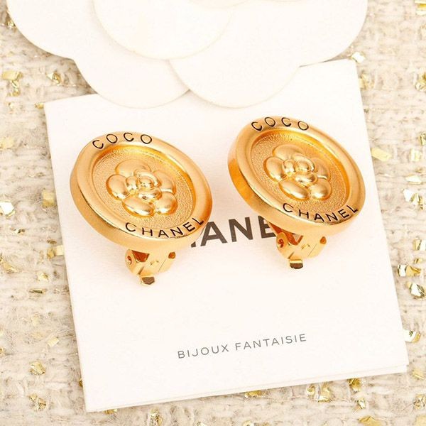 華やかな雰囲気に シャネル coco Vintage ピアス 本物 she30768