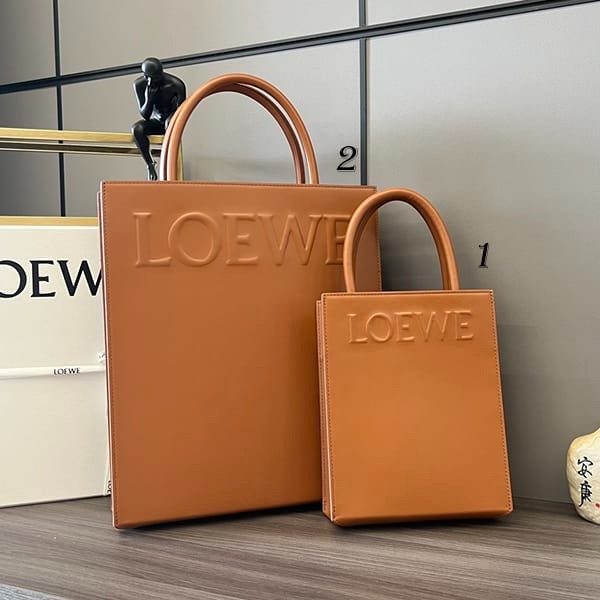完売必至ロエベ カーフ スタンダード A5 トートバッグ 本物 2サイズ loo81477