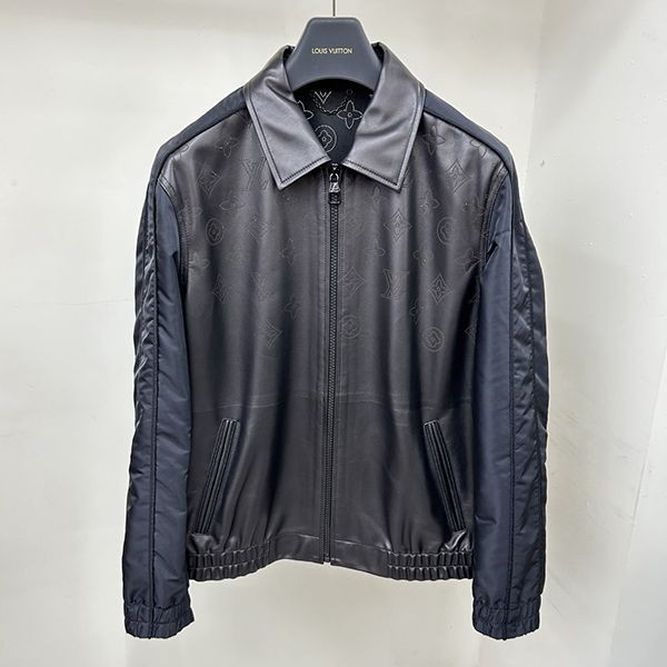 【新作23AW】ルイヴィトン レザー ジャケット 本物 vuu55551