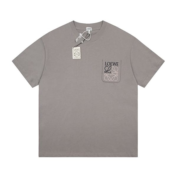 ★追跡付き発送で安心ロエベ Anagram ロゴ コットン Tシャツ 本物 半袖 lod74197