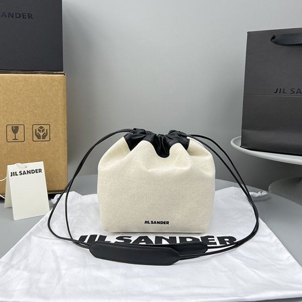 大人気!!新色ジルサンダー 本物 ドローストリング クロスボディバッグ Jik62279