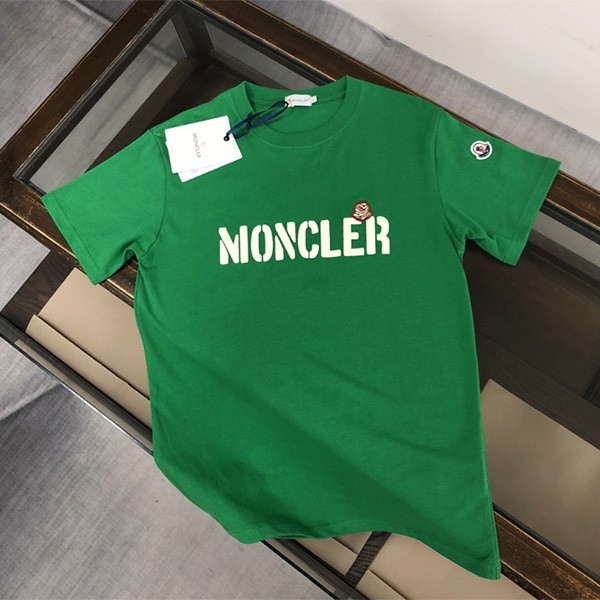 モンクレール 本物 袖ロゴ&ゼブラロゴパッチ付サファリ風Tシャツ moq74041