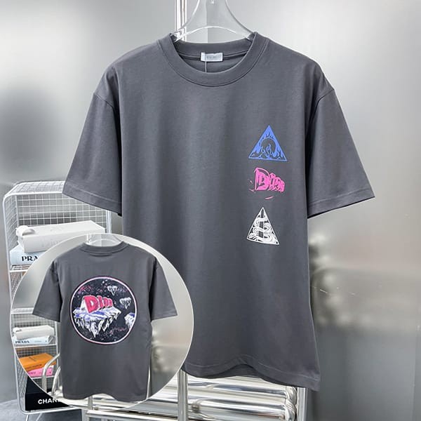 すぐ届ディオール Tシャツ 本物 リラックス フィット 3色 dek40141