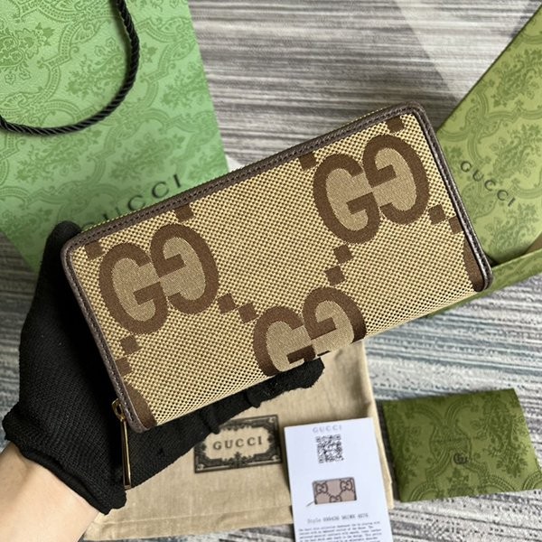 グッチ ダイアナ 本物 ジャンボGG ジップアラウンド ウォレット guj04211