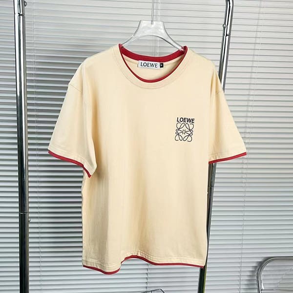 高品質ロエベ コットン アナグラム Tシャツ 本物 lom25556
