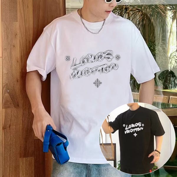 すぐ届くルイヴィトン 本物 グラフィック クルーネック Tシャツ 2色 vul17803