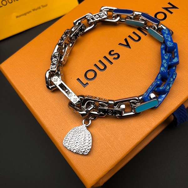 LV × YK ブレスレット 本物 パラダイス チェーン パンプキン M0977M