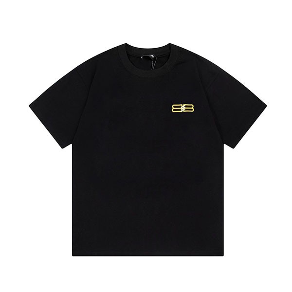 バレンシアガ BBロゴ プリント 半袖 Tシャツ 本物 bab50960