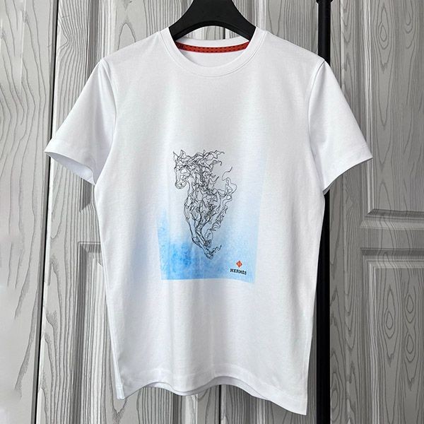 人気急上昇エルメス 半袖 Tシャツ 本物 H刺繍 コットン err31105