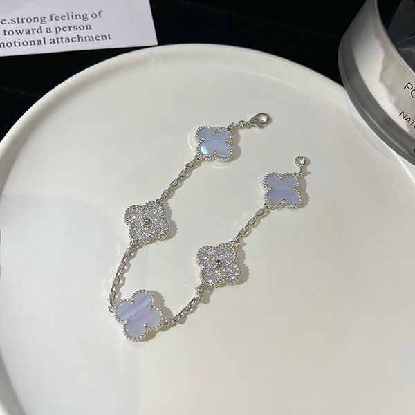 ★日本!!人気！ヴィンテージ アルハンブラ 本物 ブレスレット 5モチーフ var18763
