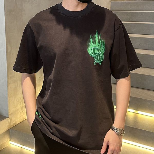 クロムハーツ イエロークロス Tシャツ 本物 Kud02342