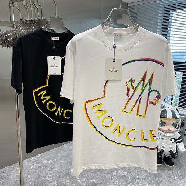 注目度抜群！モンクレール ロゴ Tシャツ 本物 男女兼用 mom98285