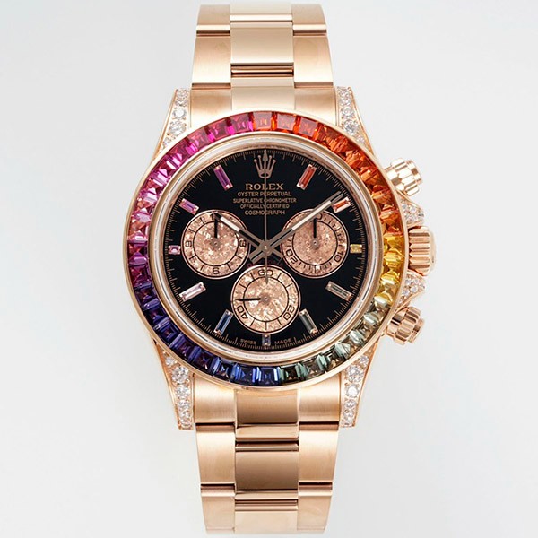 【即発】 ロレックス 本物★コスモグラフ デイトナ レインボー メンズ 116595rbow