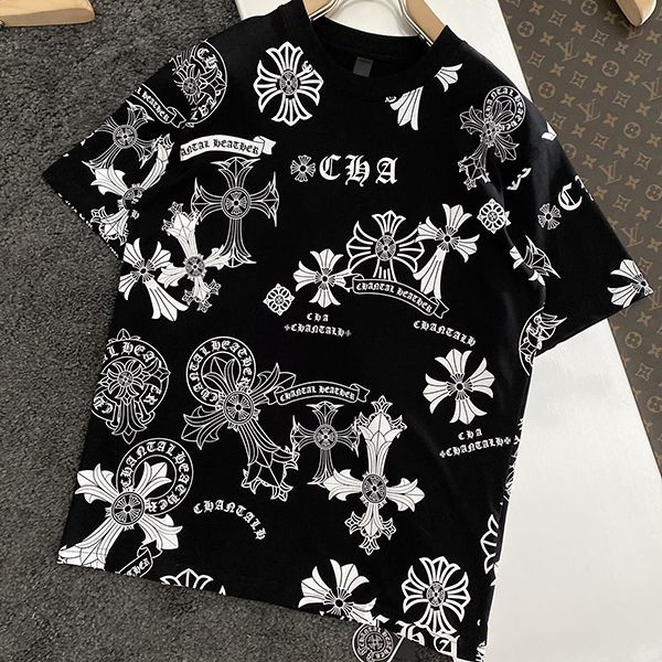 大人気!!新色すぐ届く★クロムハーツ 本物 メンズ Tシャツ ホースシュー Kui73278