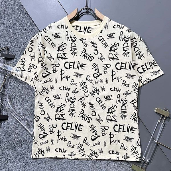 セール新作 セリーヌ コットンジャージー Tシャツ 本物 Cee58007