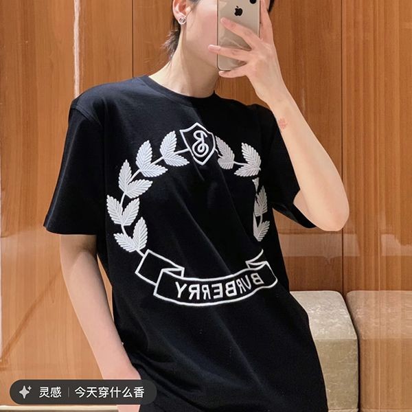 早い者勝ちバーバリー Tシャツ 本物 ブラック Baj45687