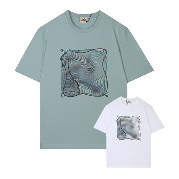 【人気！】エルメス Tシャツ 本物 2色 erp60582