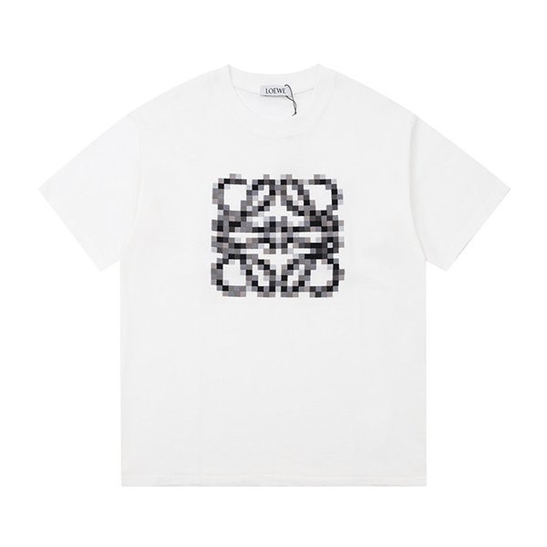 入手困難品！ロエベ アナグラム ピクセレイテッド Tシャツ 本物 S540Y22X35