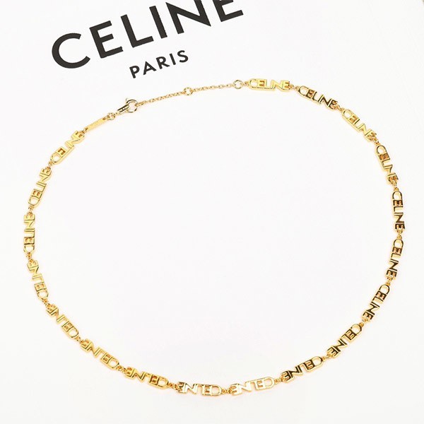 完売人気☆上品 セリーヌ CELINEの文字 ネックレス 本物 Ceb90826