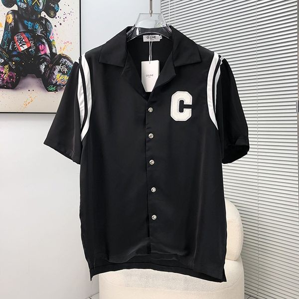 定番セリーヌ ポップ！ルーズフィット プリント ハワイアンシャツ 本物 Cea15313