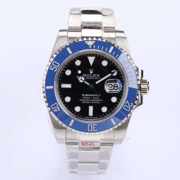 世界中で大人気ロレックス サブマリーナ デイト41mm 本物 ホワイトゴールド メンズ 自動巻き 126619LB