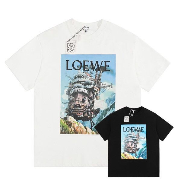 ★日本!!人気！ロエベ アナグラム プリント Tシャツ 本物 loa38175