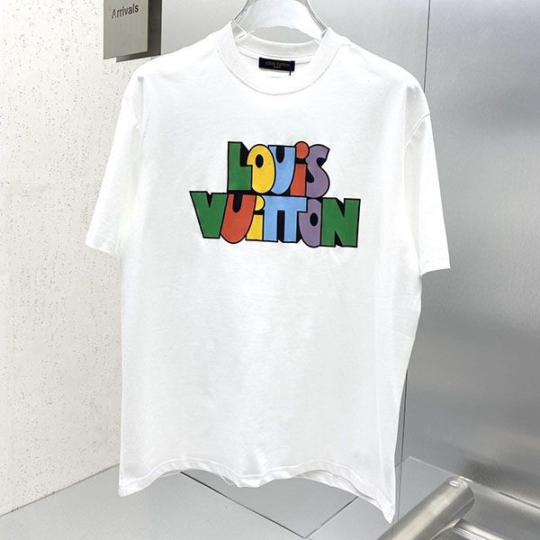 【大特価】ルイヴィトン NBA フロント＆バック レタープリントTシャツ 本物 vuj38824