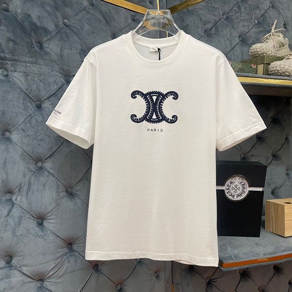 注目★セリーヌ コットンジャージー トリオンフ Tシャツ 本物 Cee23658