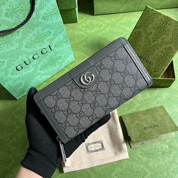 グッチ オフィディア ジップウォレット 本物 長財布 guc36709