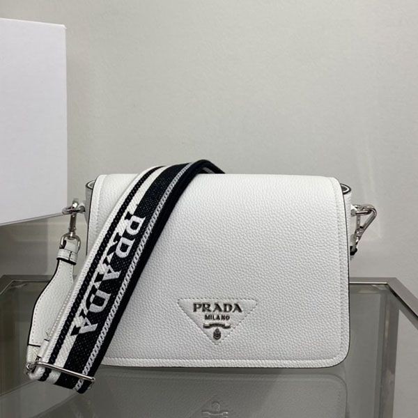 すぐ届 プラダ レタリングロゴ レザー ショルダーバッグ 本物 puc97248