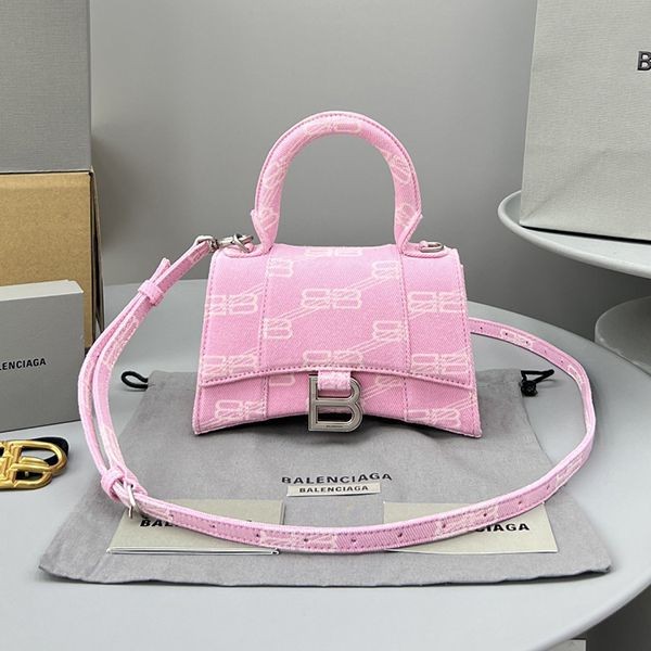 高品質バレンシアガ 本物 Hourglass Small BBモノグラム ハンドバッグ baw18573