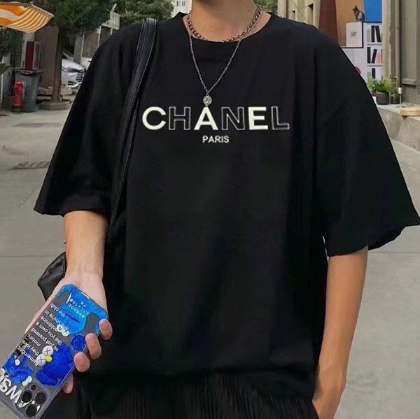 定番 シャネル コットン ロゴTシャツ 本物 shq96435