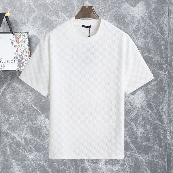 一目惚れルイヴィトン ハーフダミエポケットTシャツ 本物 ホワイトミルク vub24472