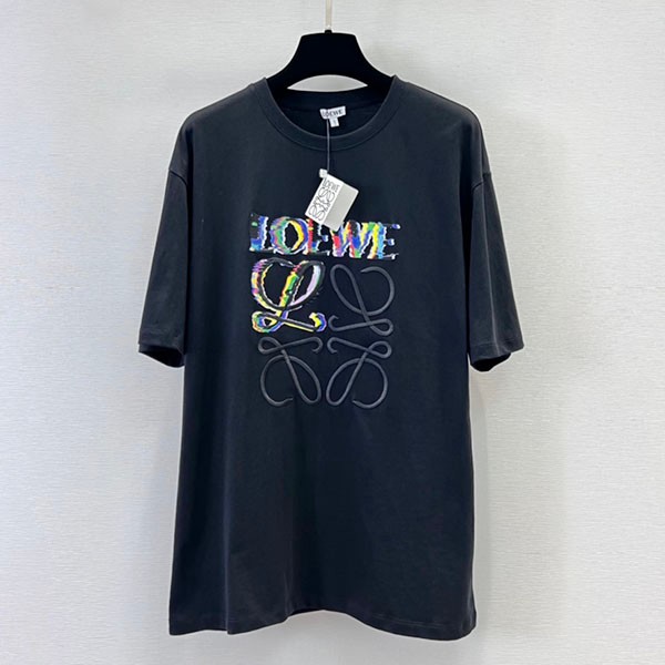 稀少 ロエベ アナグラム プリント Tシャツ 本物 loo07613