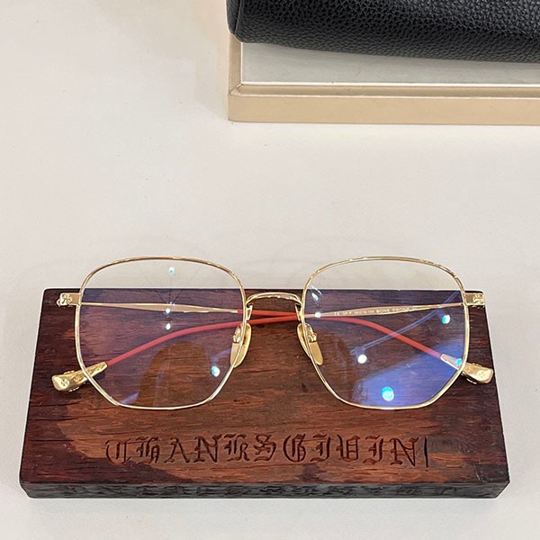 希少 クロムハーツ メガネ 本物十【Opti Gush Glasses】CHプラス◆メガネ Kuy44315