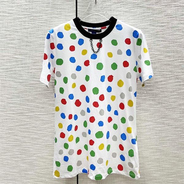 ◆草間彌生【ルイヴィトン 本物】LV × YK ペインティッド ドット Tシャツ 1AB90E