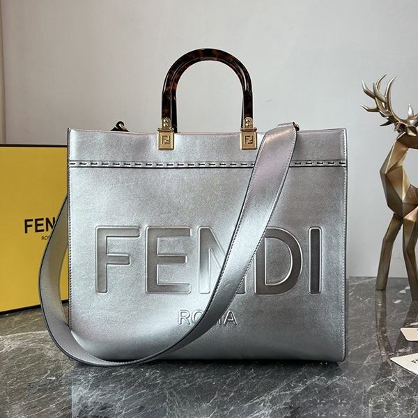 ☆超人気☆フェンディ サンシャイン ミディアム レザー ショッパーバッグ 本物 fep53986