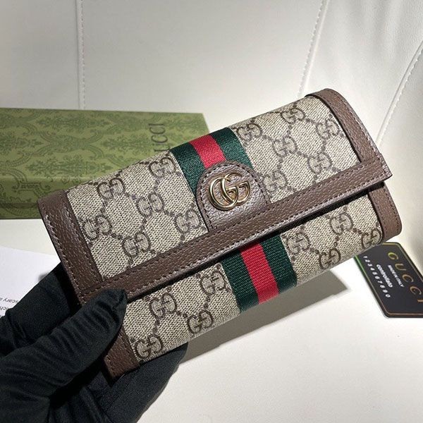 激安価格！グッチ オフィディア 本物 コンチネンタルウォレット gum11879