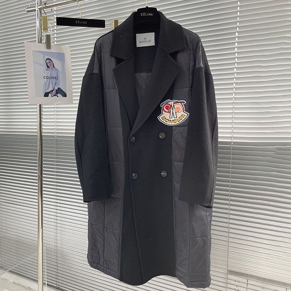 ★追跡付き発送で安心 モンクレール ダブルウールロングコート 本物 mol89226