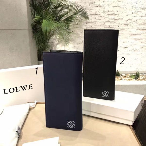 激安価格！ロエベ ソフトグレインカーフ ロングホリゾンタルウォレット 本物 2色 loq16248