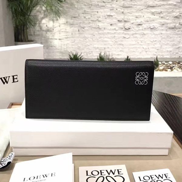 《大人気》ロエベ ソフトグレインカーフ ロングホリゾンタルウォレット 本物 lov47971