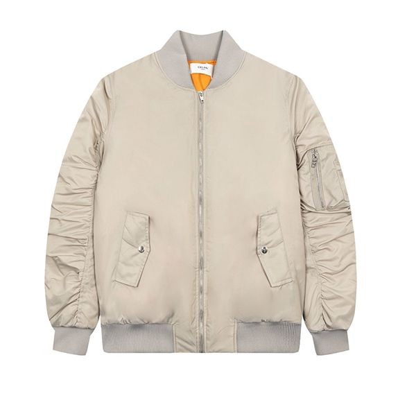 売上総額１位！セリーヌ 本物 ロゴ ジャケット ナイロン ボンバー バーシティ 2W426889O08GC
