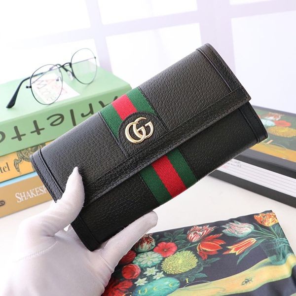 可愛いグッチ 本物 ロゴレディース長財布 guh54115