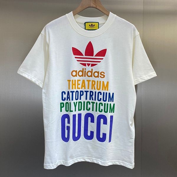 ★追跡付き発送で安心アディダス グッチ 本物 コットンジャージー Tシャツ 半袖 gux61533