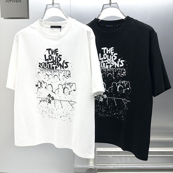 定番ルイヴィトン ブランドロゴ Tシャツ 本物 2色 vui43483